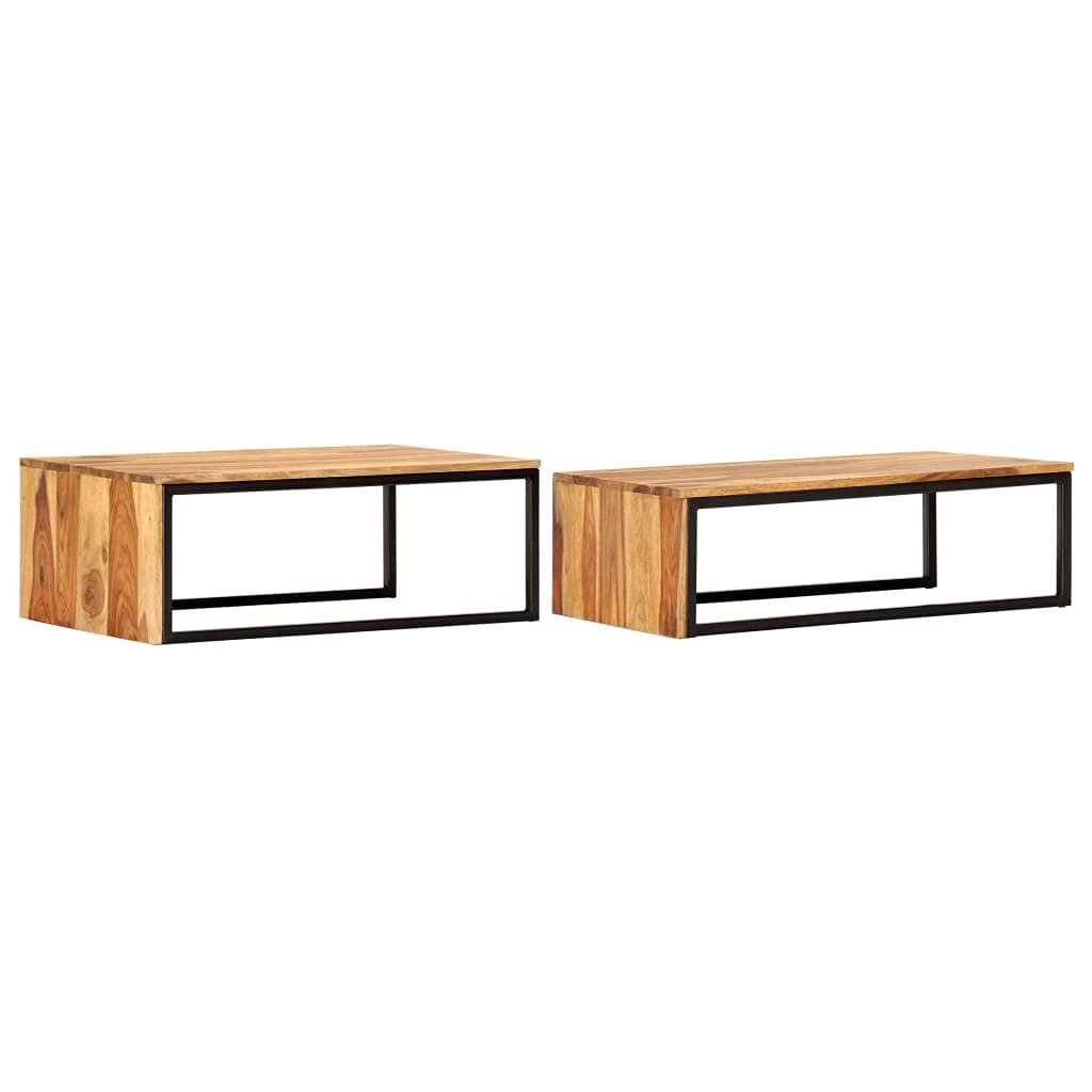 Coffee Table Nesting Tables 2 pcs Solid Sheesham Wood K59625