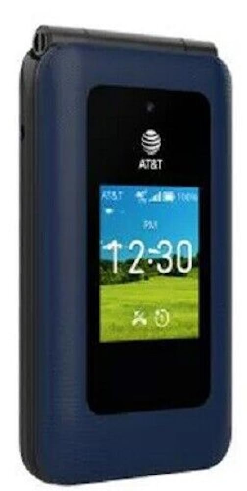 Prepaid 4G LTE Flip Phone, 2MP Camera, Android, Classic Navy X91465