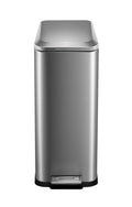 50L Slim Stainless Steel Step Trash Can with Soft-Close Lid Y821