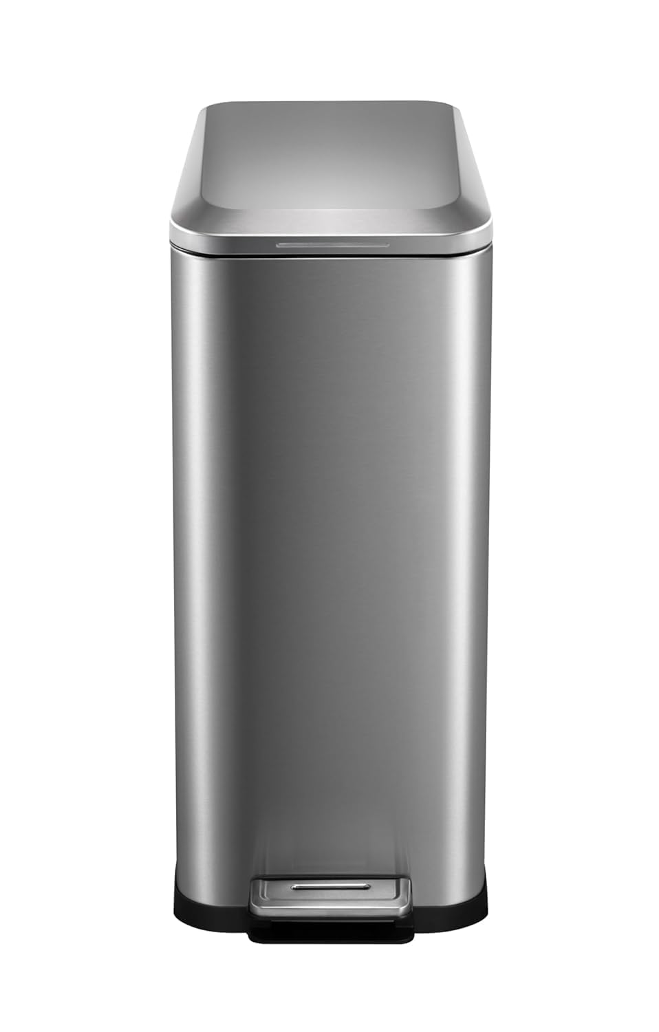 50L Slim Stainless Steel Step Trash Can with Soft-Close Lid Y821