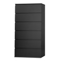 Black 6 Drawer Dresser E644