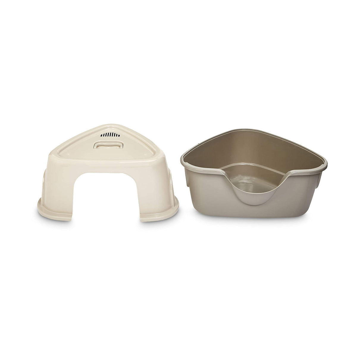 Charcoal Enclosed Cat Litter Box with Lid C8772
