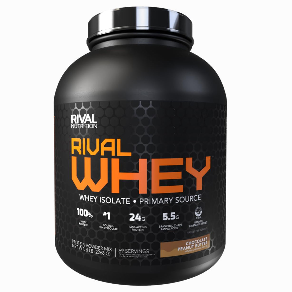 Chocolate Peanut Butter Whey Protein Powder 5 lb E629