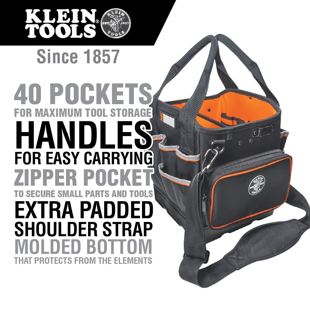 Tool Bag with Shoulder Strap and 40 Pockets F502