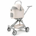Khaki Dog Stroller with Detachable Carrier W6077