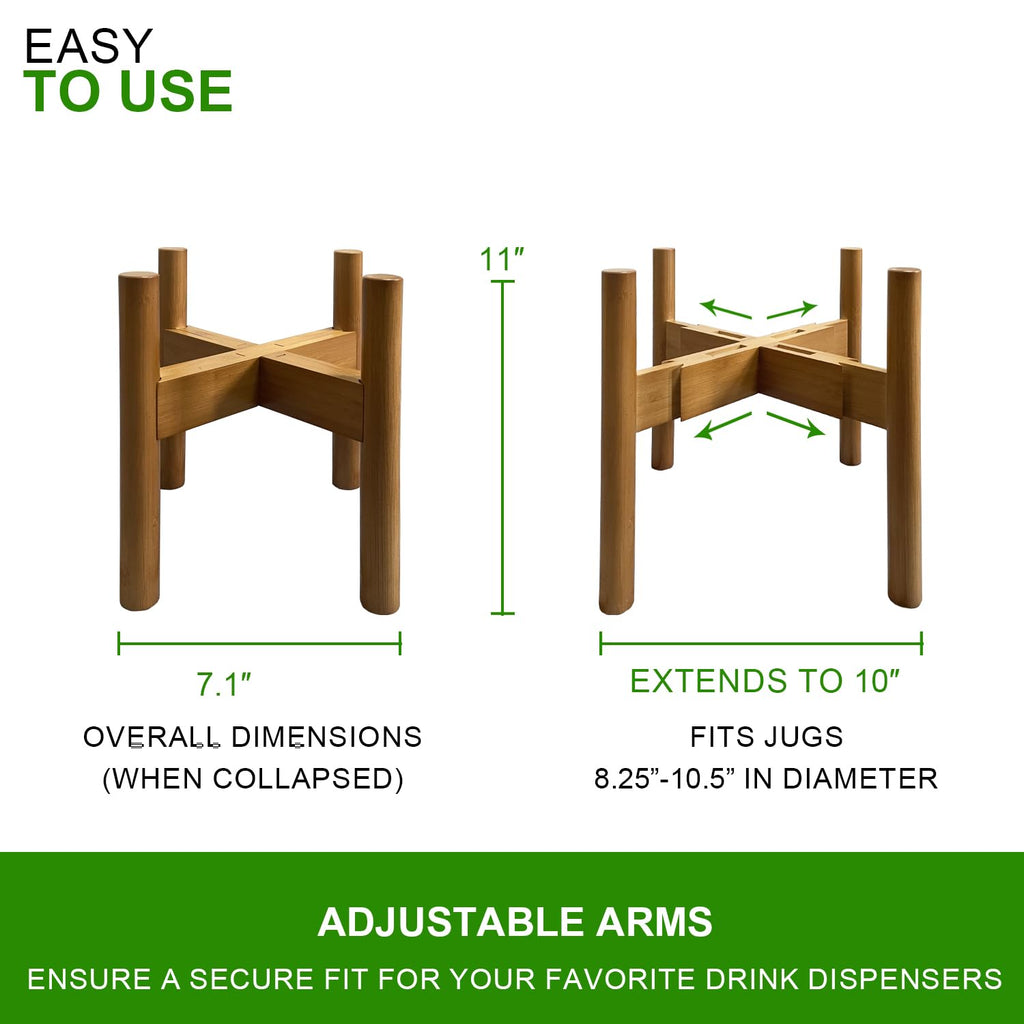 Adjustable Drink Dispenser Holder, 6-11 Inch R942557