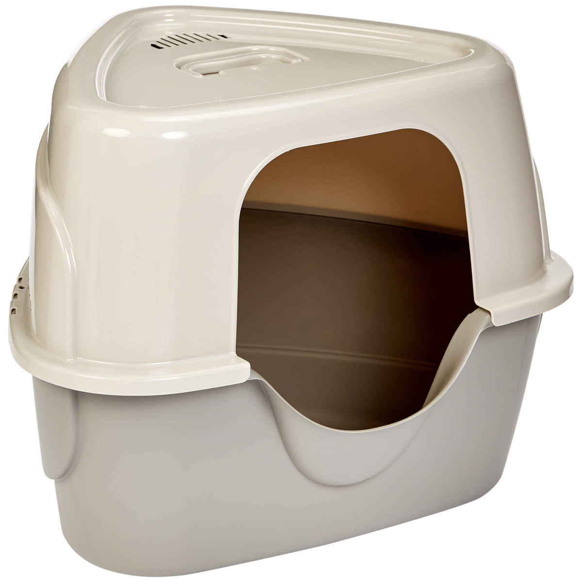 Charcoal Enclosed Cat Litter Box with Lid C8772