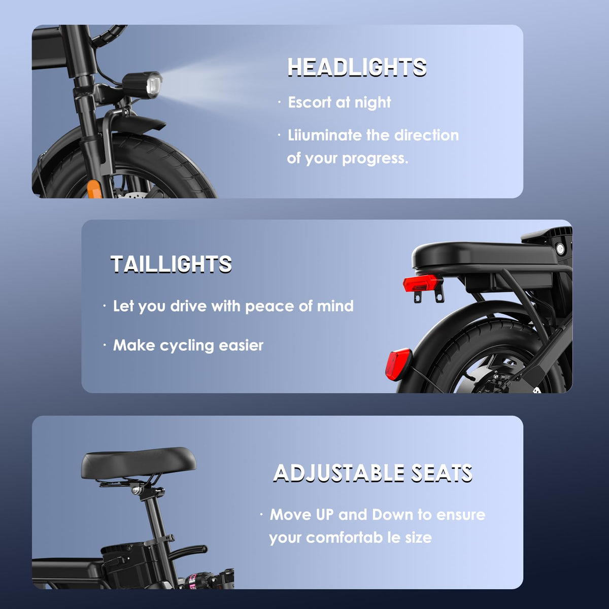 Foldable 14 Inch Electric Bike E673943