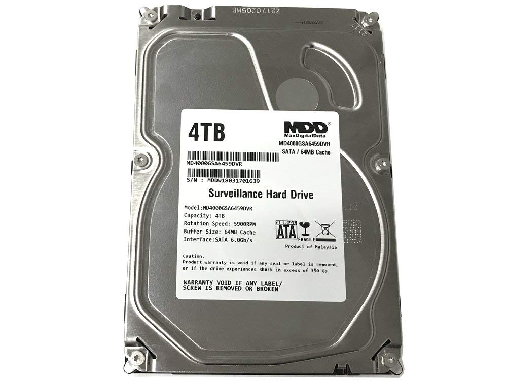 4TB 64MB Cache 5900PM SATA 6Gbps 3.5-inch Internal Surveillance Hard Drive E18294