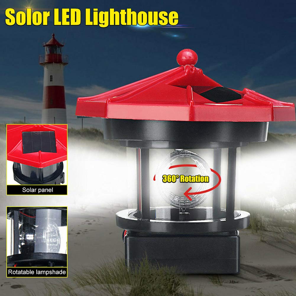 Solar Powered LED Rotating Waterproof Outdoor Decorative Light Y711514