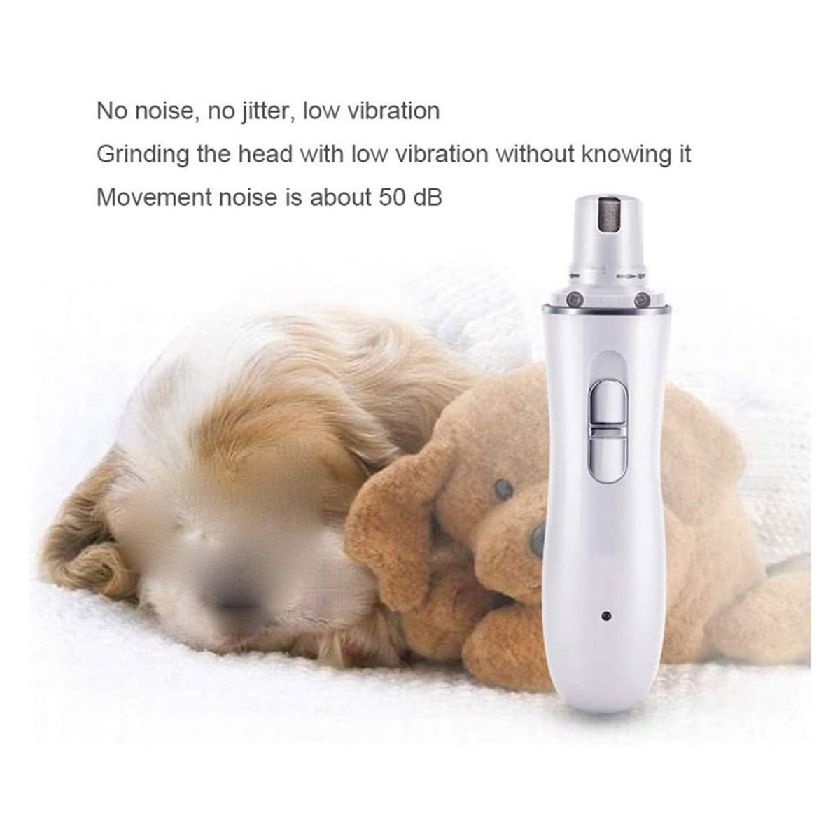 Dog Nail Grinder 2-Speed Electric Rechargeable Pet Claw Trimmer R8494