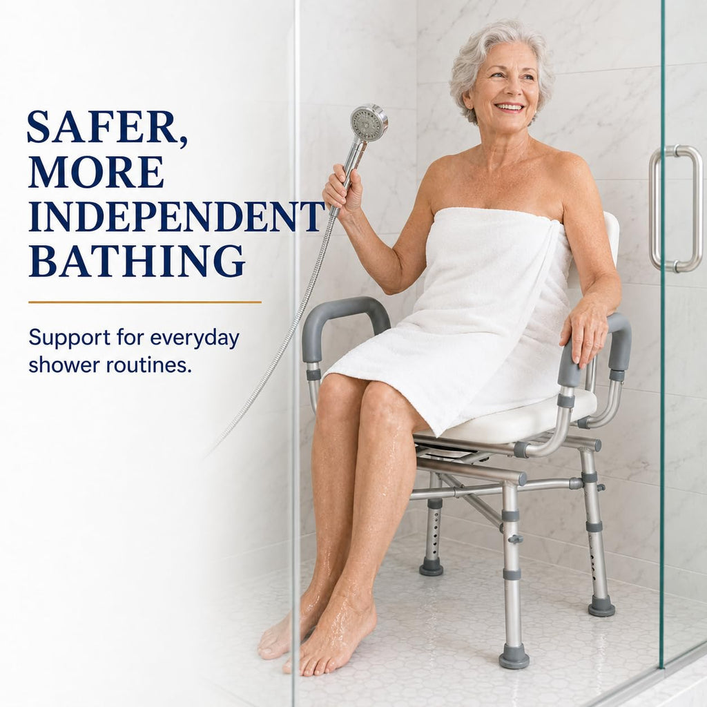 Swivel Shower Chair with Arms R449