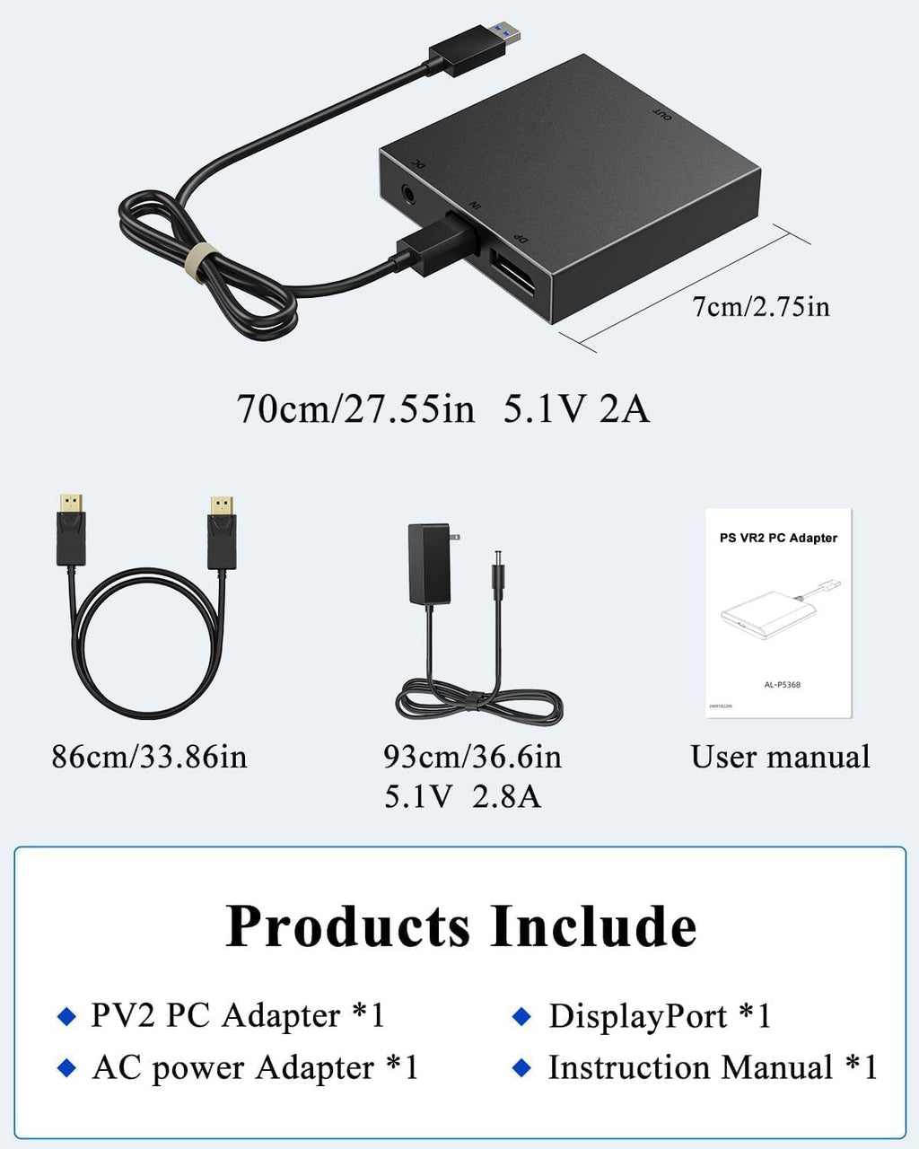 PC Adapter for VR2 Headset H73933