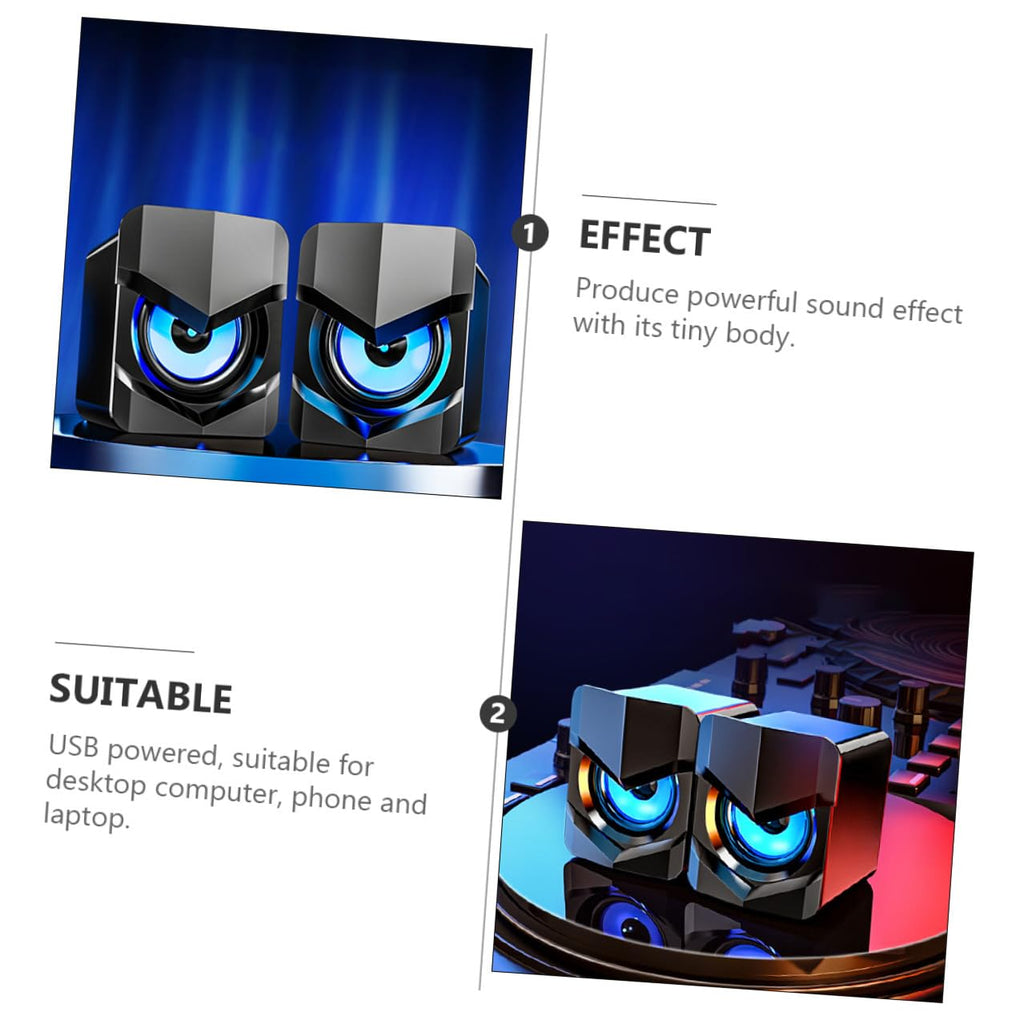 2 Pack USB Computer Speakers V2422