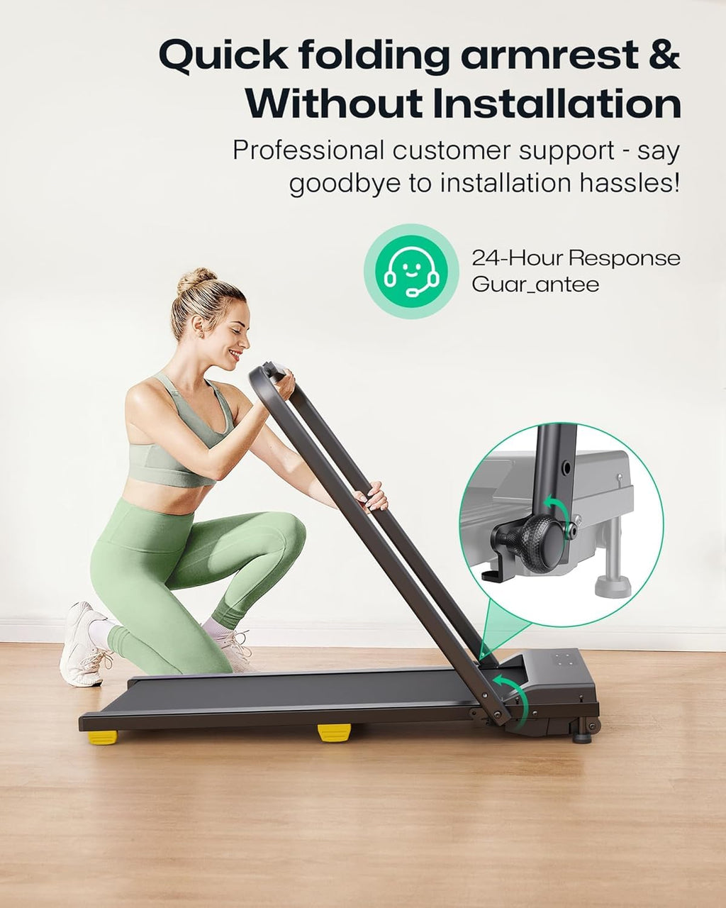 2.5HP Portable Walking Treadmill with Incline R49724