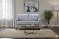 Light Gray Tufted Upholstered Loveseat Sofa E34920