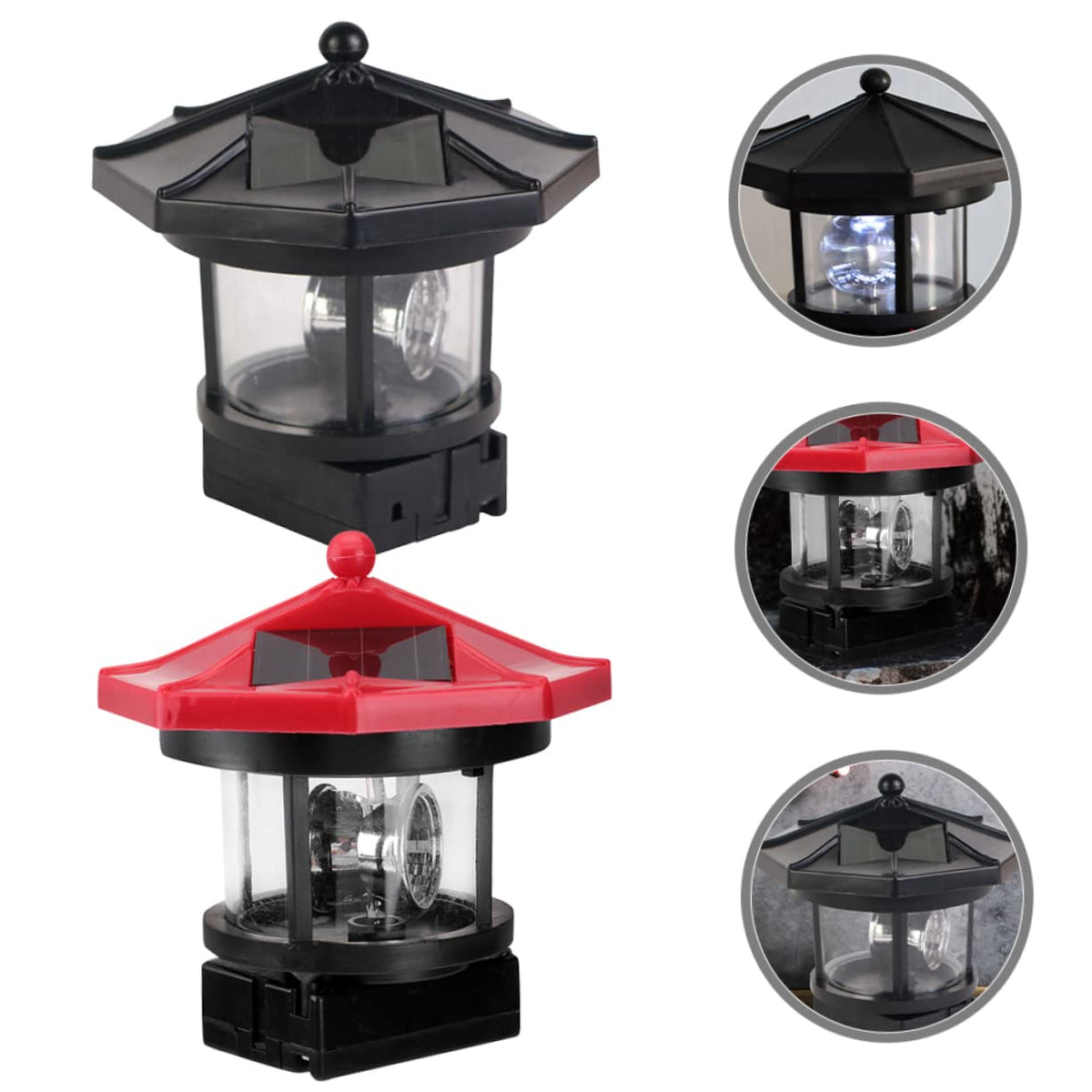 Solar Powered Lighthouse LED Garden Light Z6906