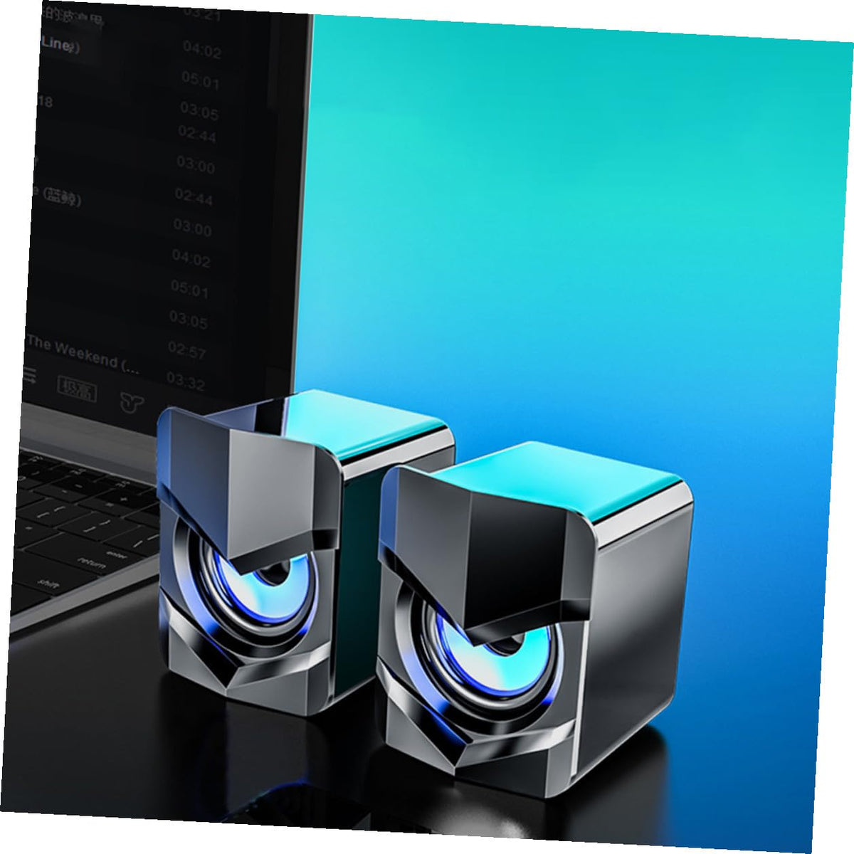 2 Pack USB Computer Speakers V2422