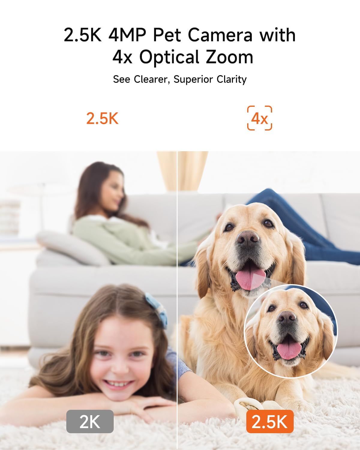 2 Pack 2.5K Indoor Security Cameras with Pan Tilt Night Vision 2-Way Audio T6773