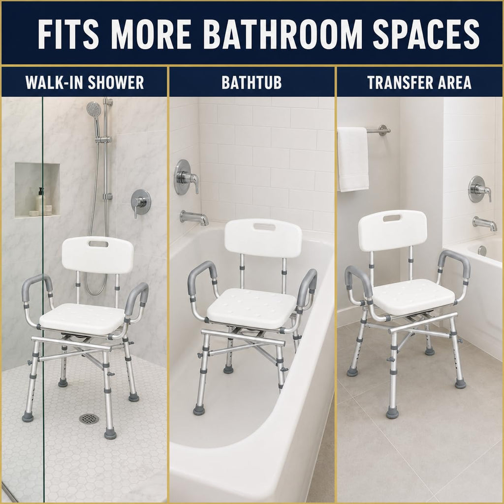 Swivel Shower Chair with Arms R449