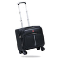 Black 16-Inch Underseat Carry-On Luggage with 4 Spinner Wheels C844439