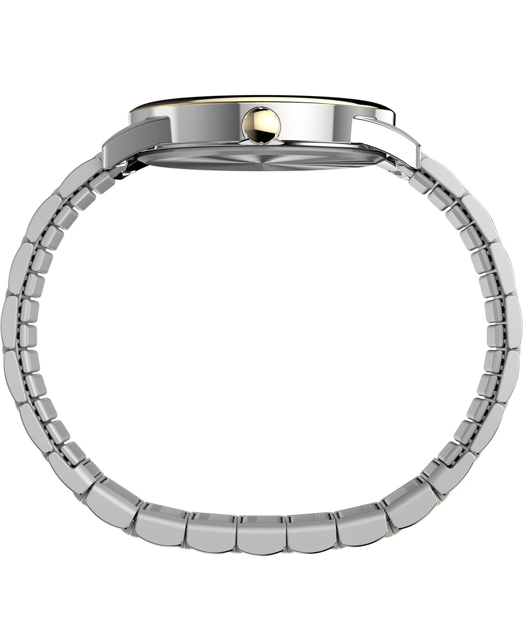Men's 40mm Watch Two-Tone Expansion Band White Dial C786973