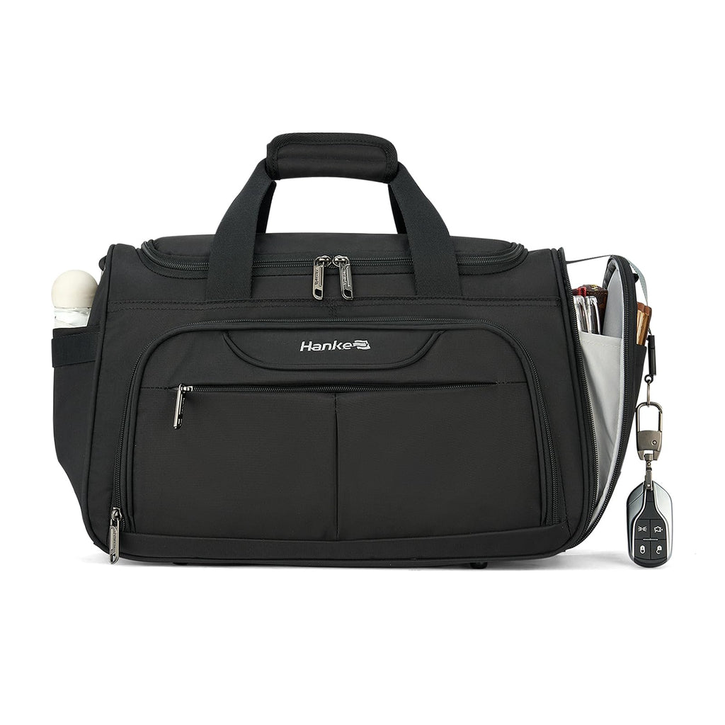 Black Lightweight Water Resistant Foldable Travel Duffel Bag R996470