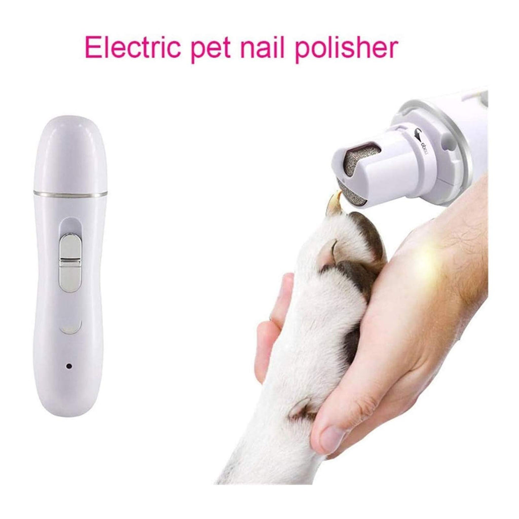 Dog Nail Grinder 2-Speed Electric Rechargeable Pet Claw Trimmer R8494
