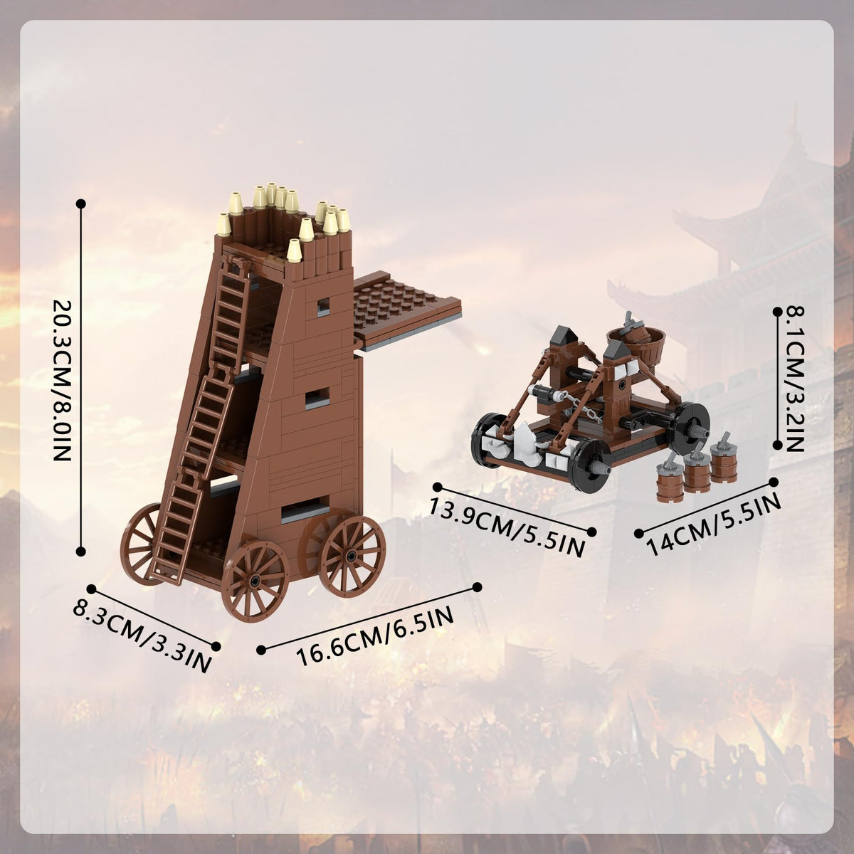 Medieval Castle Battle Building Block Set F725913