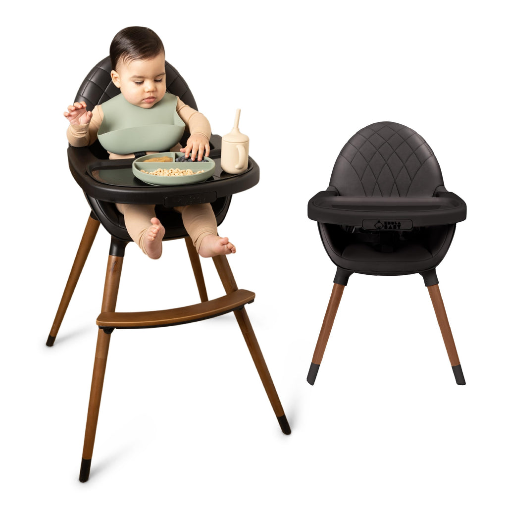 Convertible Wooden High Chair with Adjustable Height B7447