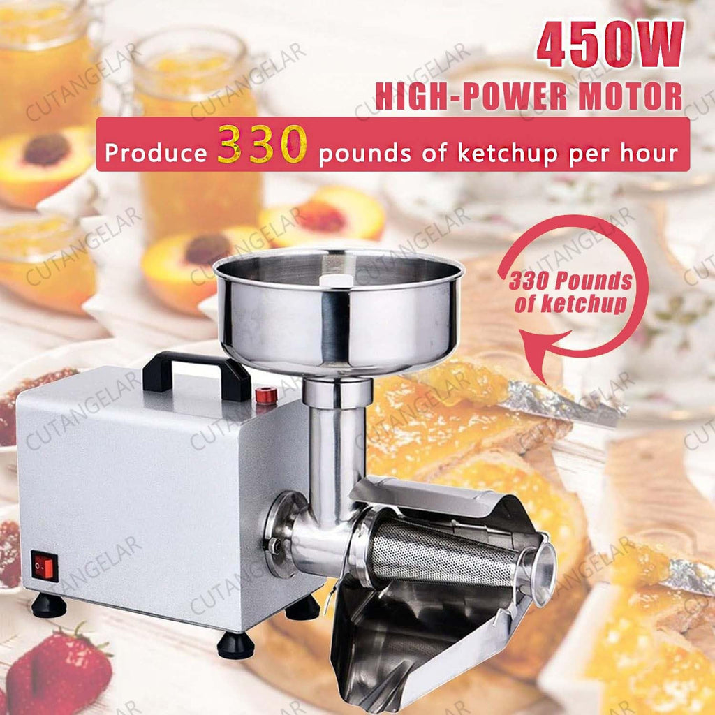 450W Automatic Stainless Steel Tomato Strainer V987532