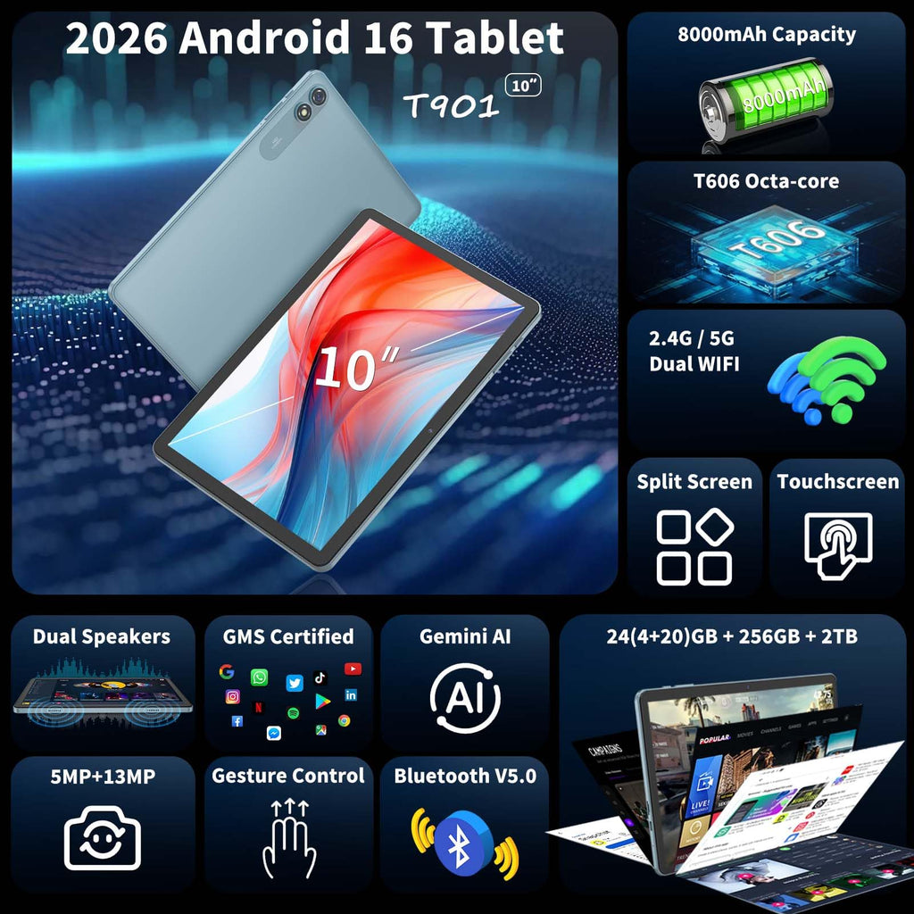 Android 10 inch Tablet with Keyboard Y729865