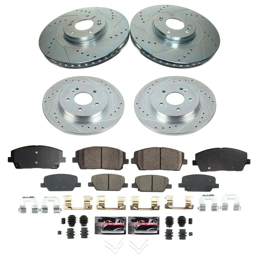 Brake Pad & Rotor Kit Front & Rear W2272