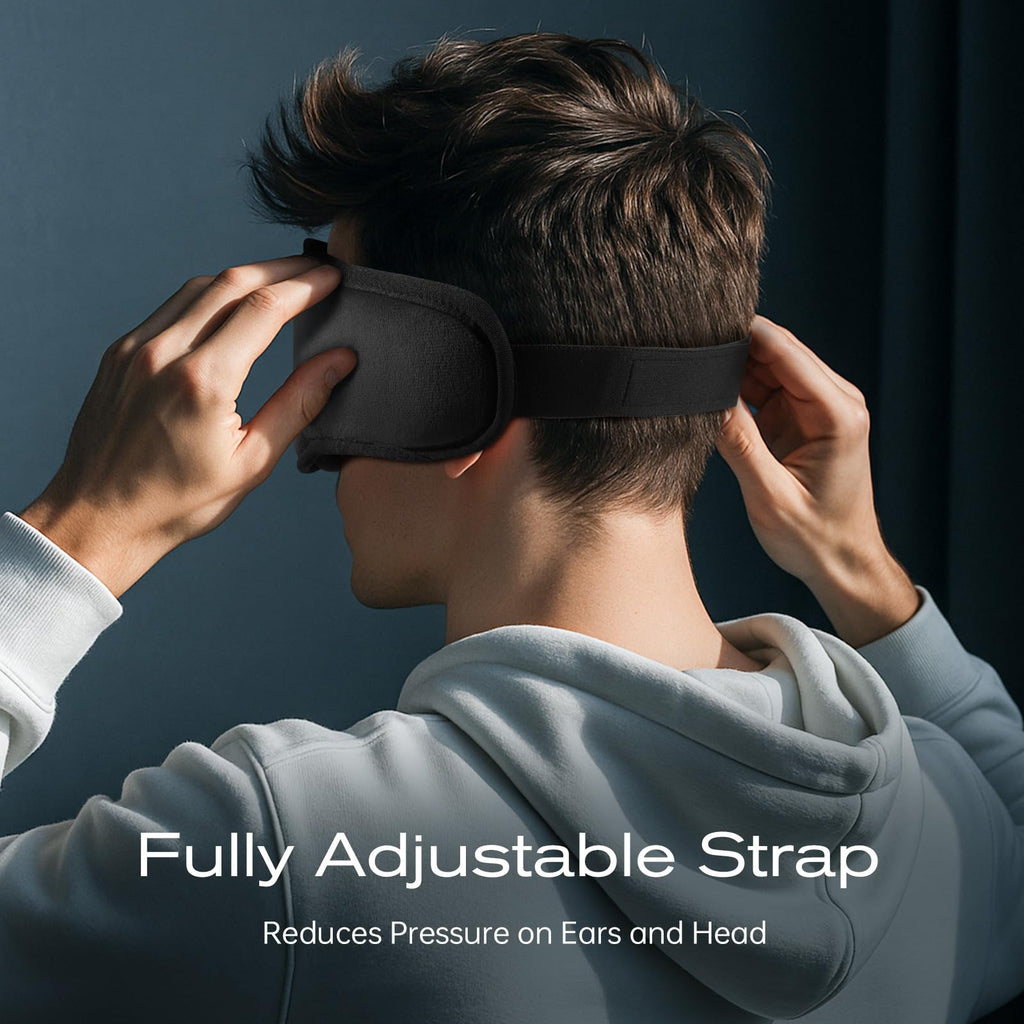 Black Bluetooth Sleep Mask with Headphones L76937