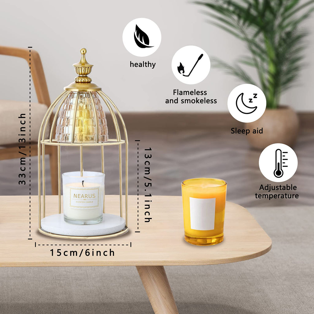 Candle Warmer Lamp with Marble Base and Timer A508