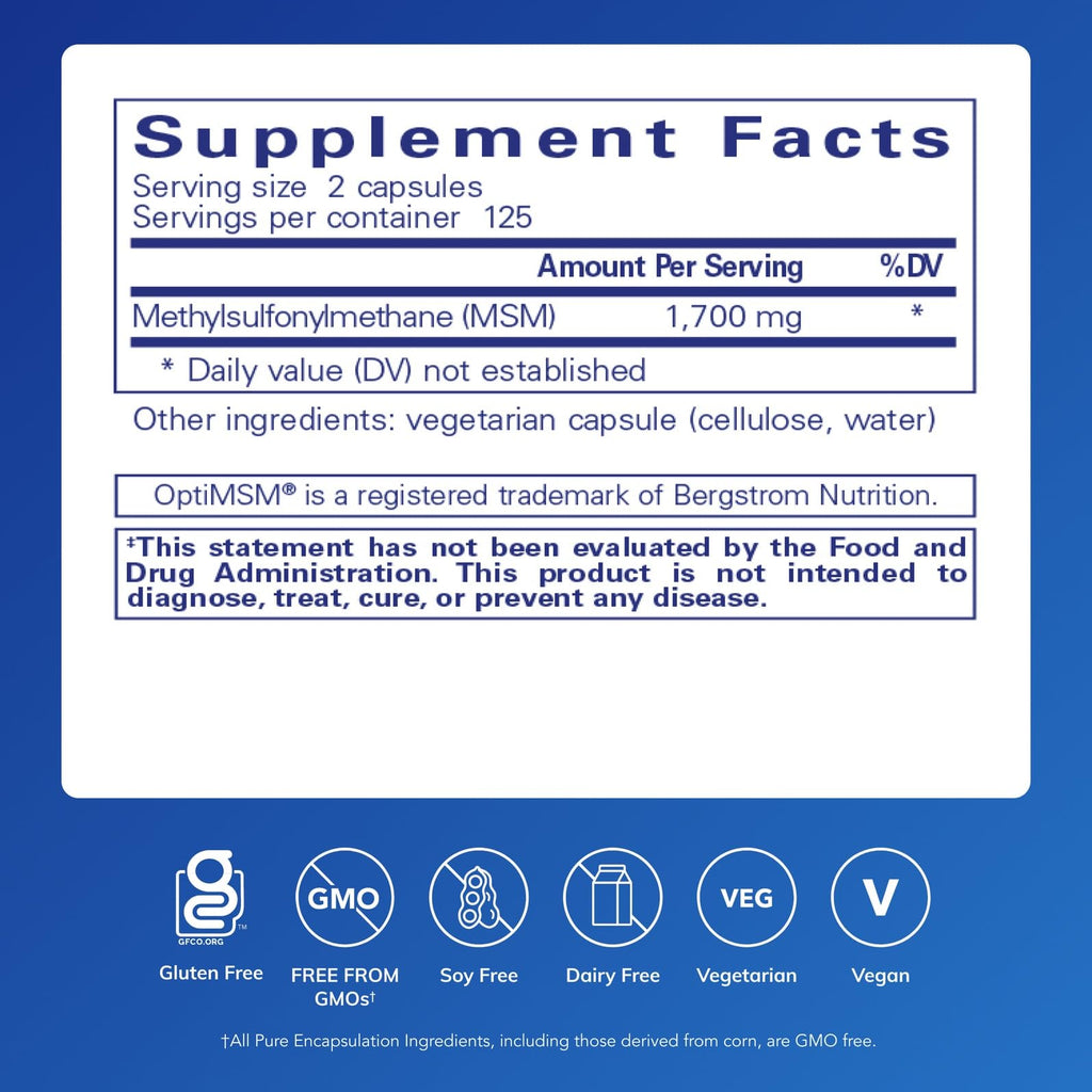 MSM Capsules, 250 Capsules H237874