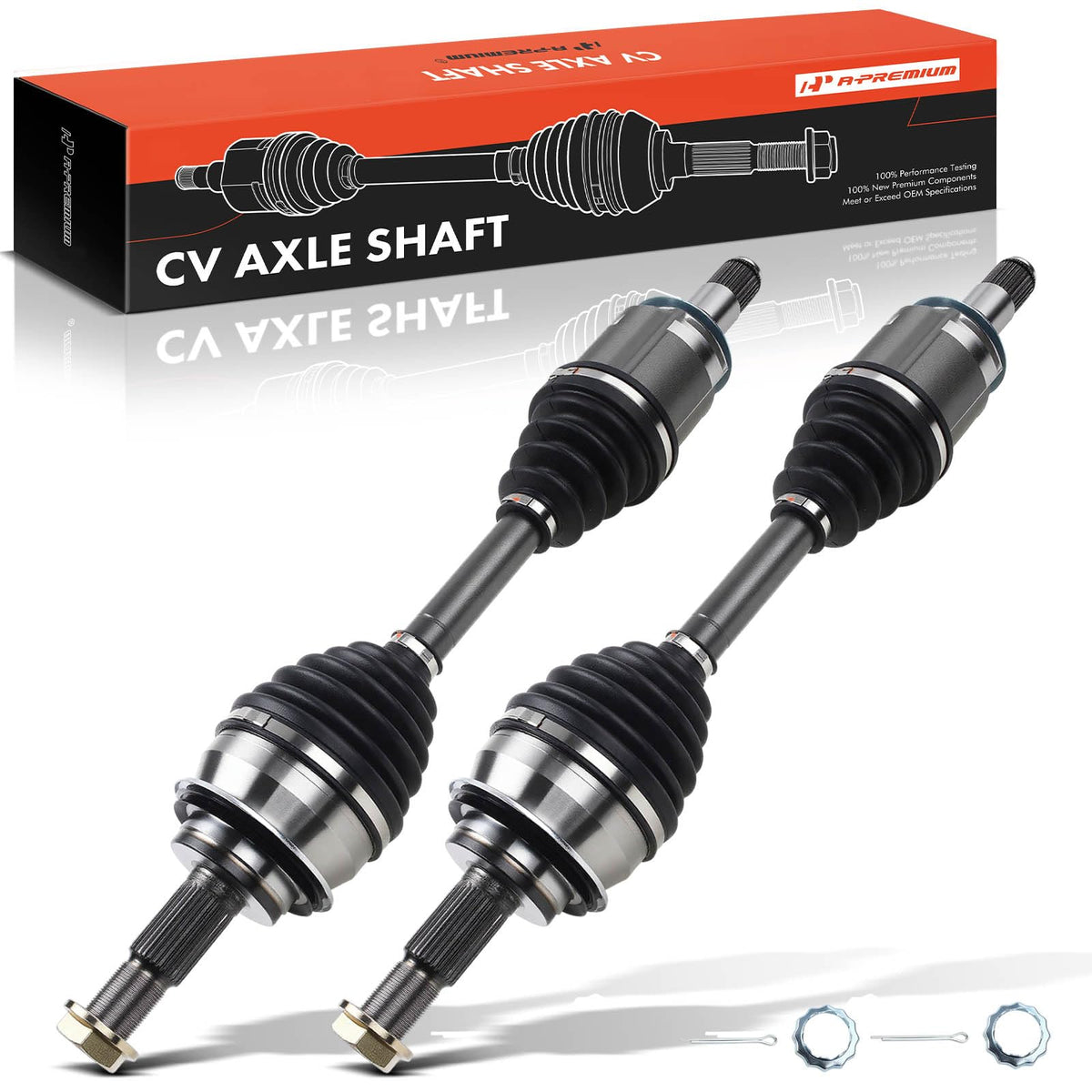 Set of 2 Front CV Axle Shaft Assembly T66120