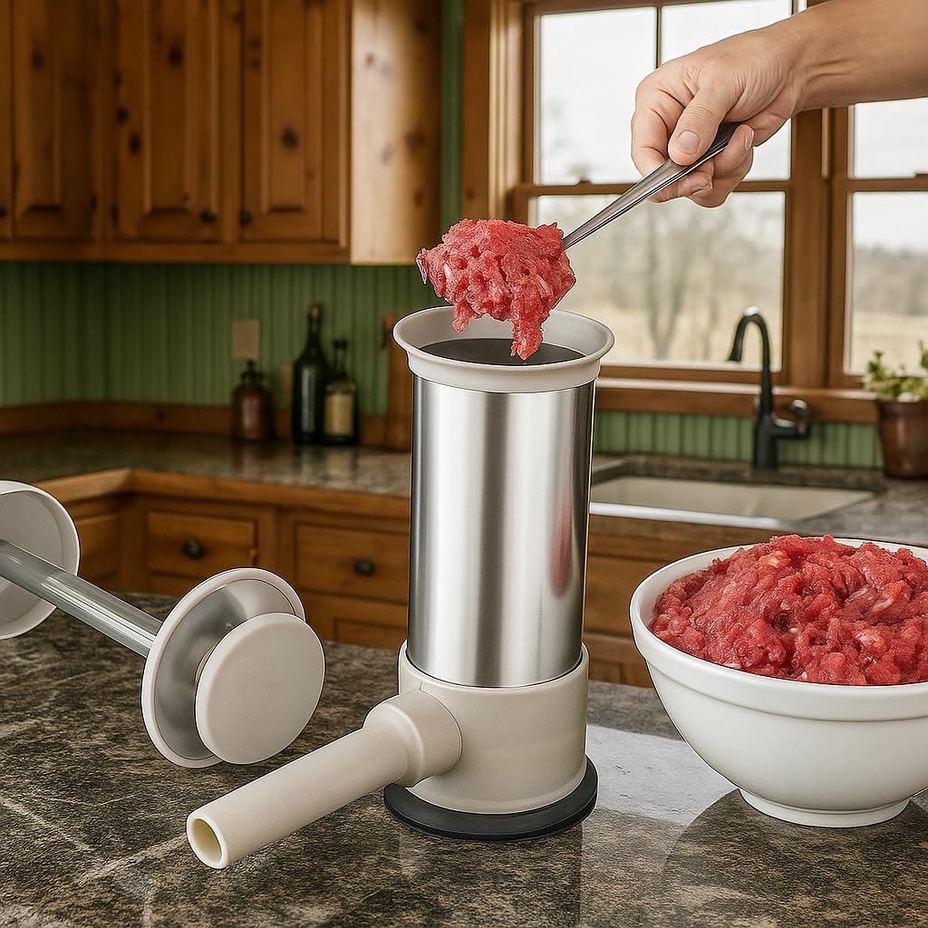 2.2-Pound Vertical Sausage Stuffer with 4 Nozzles V547329
