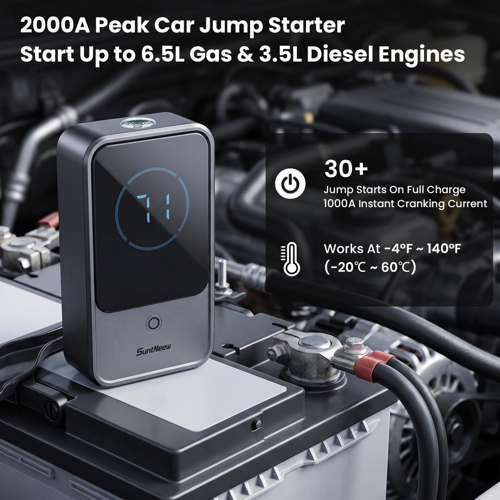 10000mAh 2000A 12V Jump Starter with LCD Display Q348372