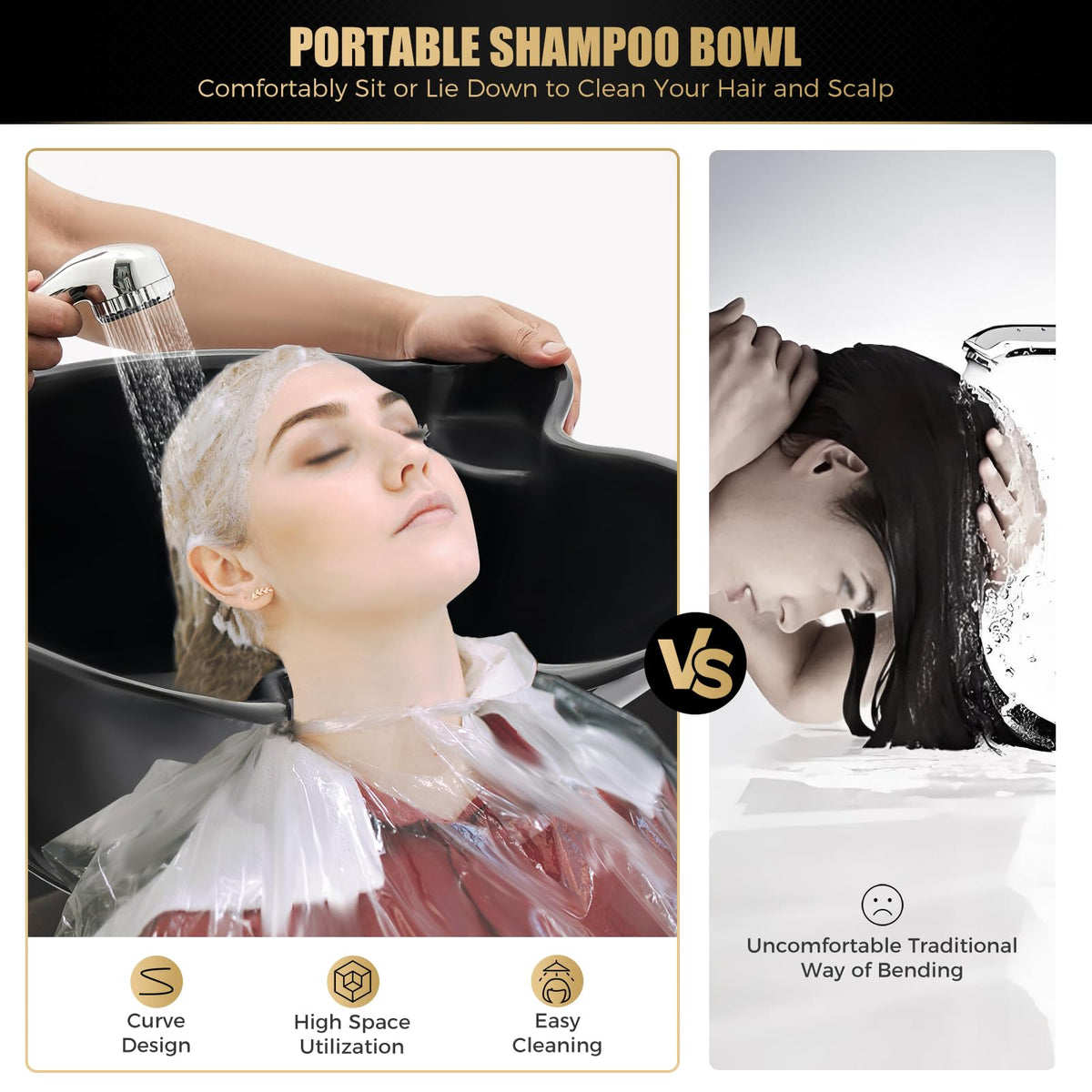 Portable Shampoo Bowl with Electric Pump P9031