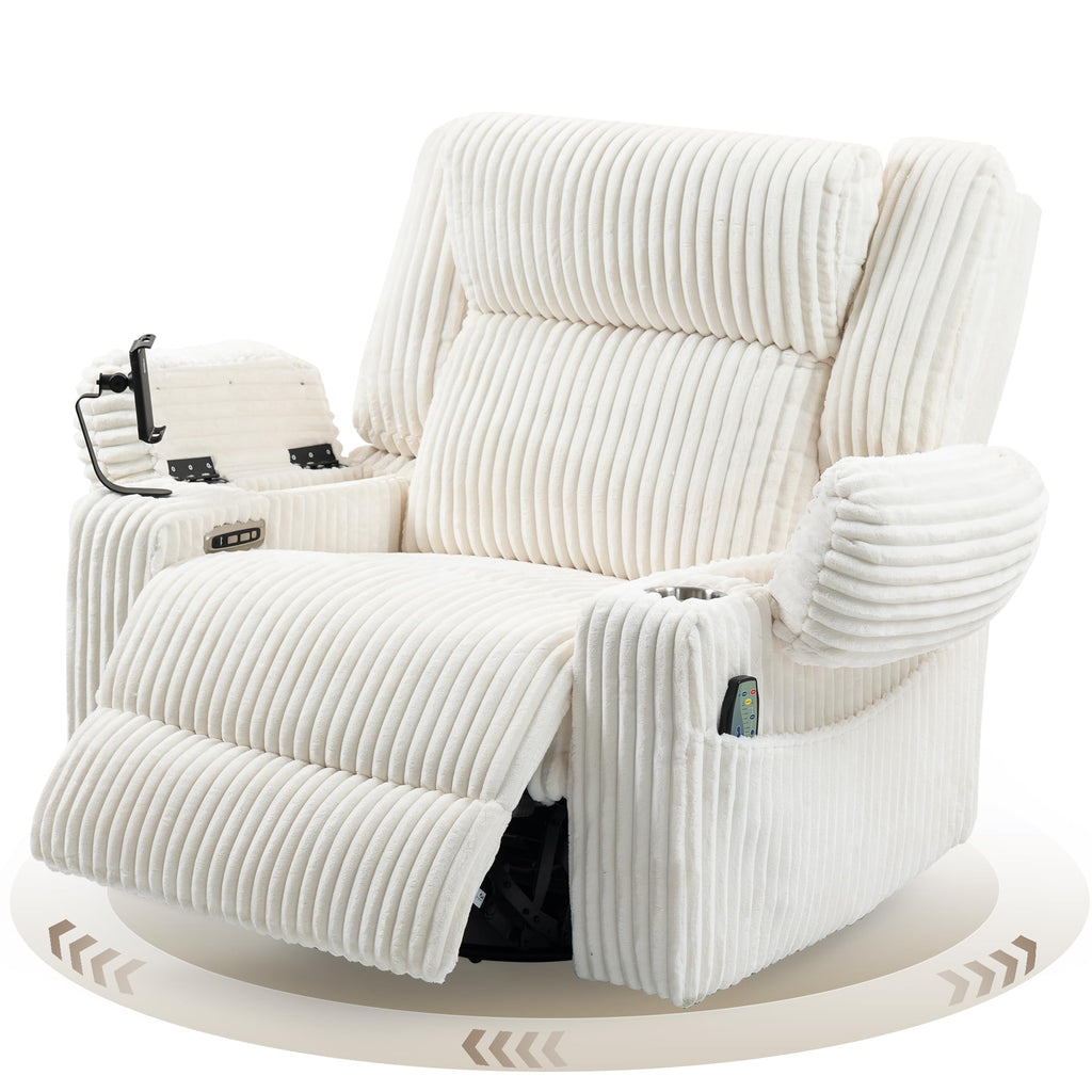 Power Swivel Rocker Recliner with Adjustable Headrest G737563
