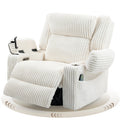 Power Swivel Rocker Recliner with Adjustable Headrest G737563