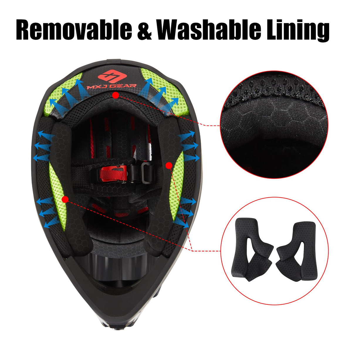 DOT Approved Full Face Motocross Helmet M11666