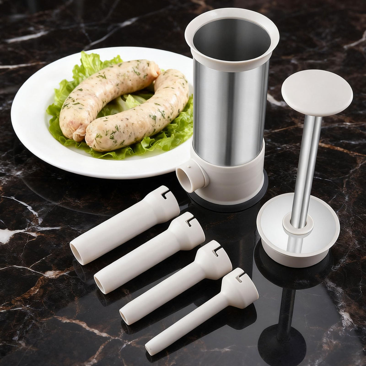 2.2-Pound Vertical Sausage Stuffer with 4 Nozzles V547329