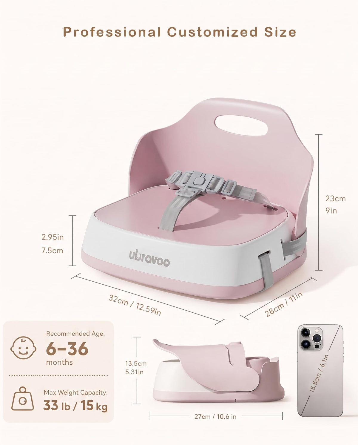 Pink Booster Seat E6180