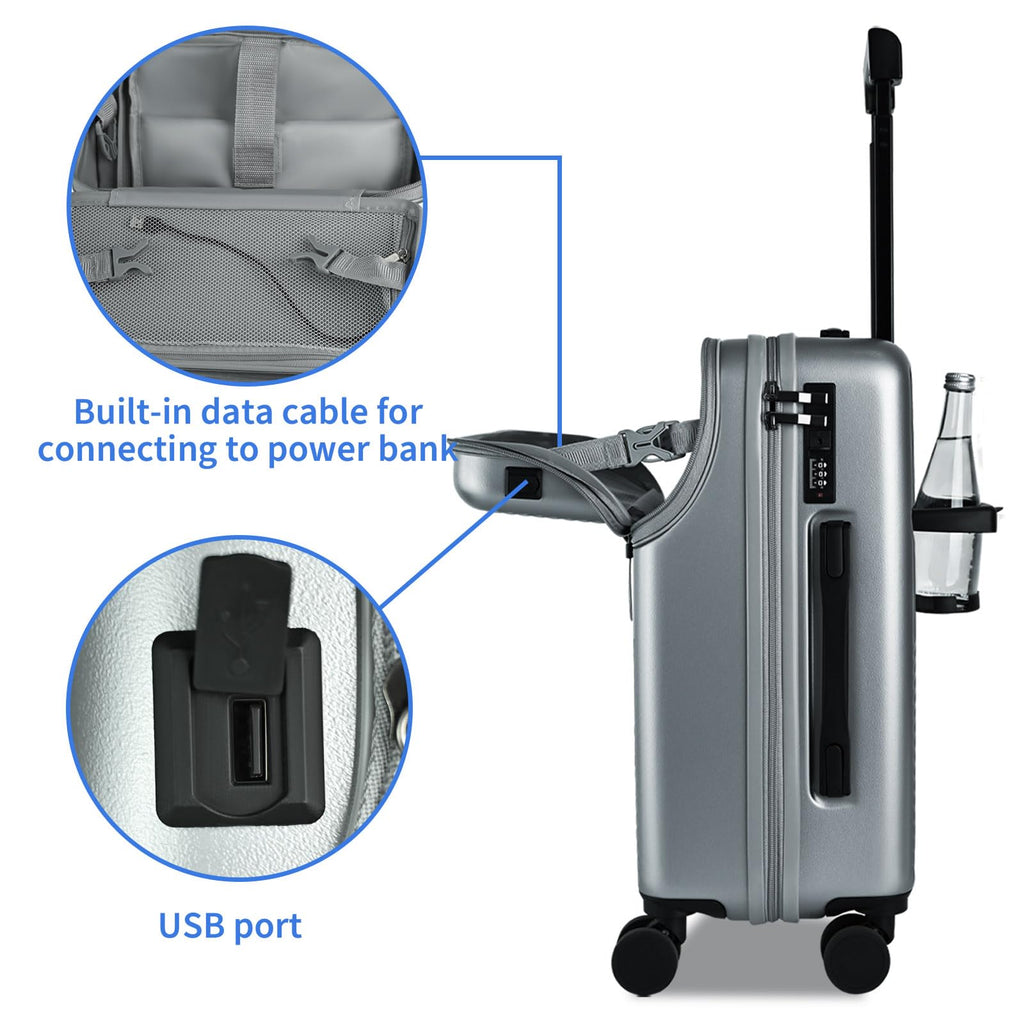20 inch Hardshell PC Carry on Luggage with Wheels F59017