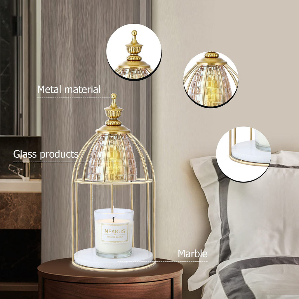 Candle Warmer Lamp with Marble Base and Timer A508