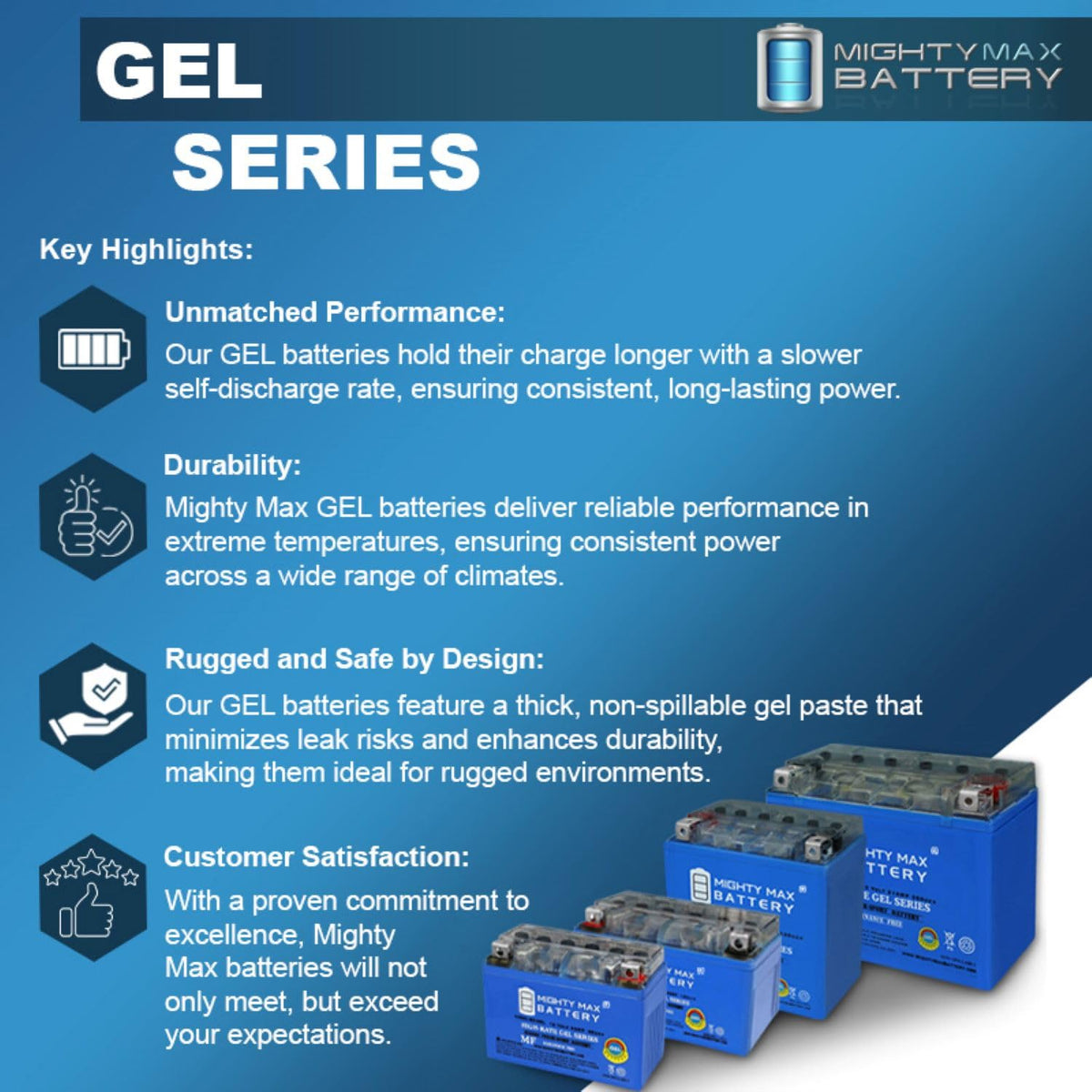 12V 11.2Ah GEL Battery T3055