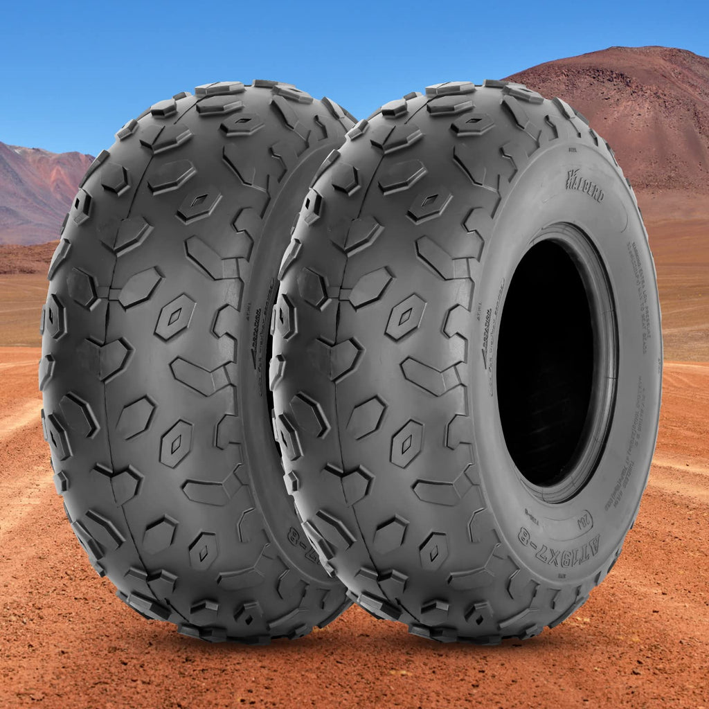 19x7-8 ATV UTV Tires Set of 2 Tubeless A384
