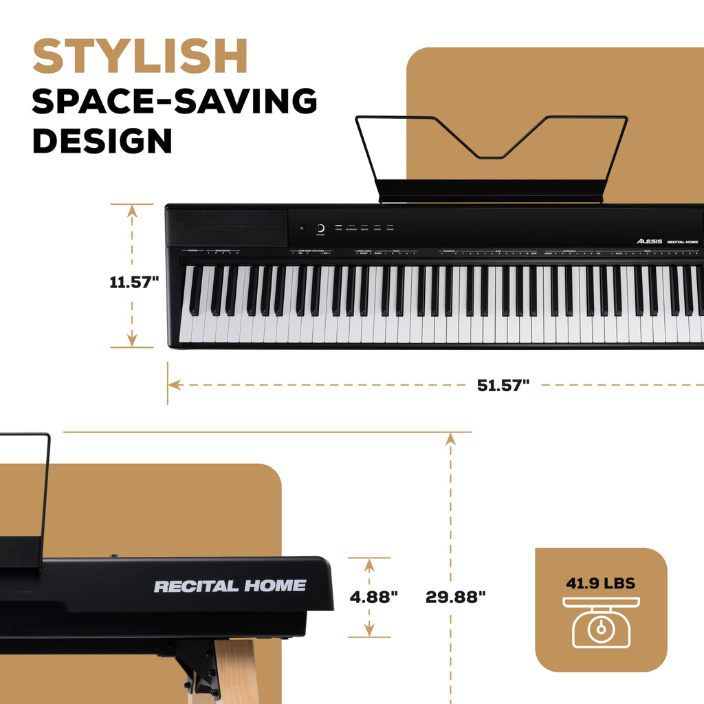 88-Key Black Digital Piano M97870